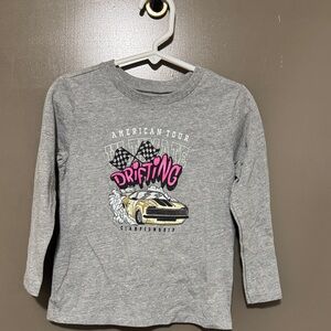 Garanimals Gray Drifting Car Long Sleeve Tee